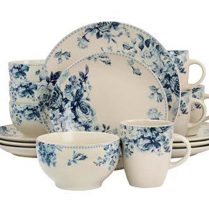 Traditional Desert Rose 16 Piece Dinnerware Set
